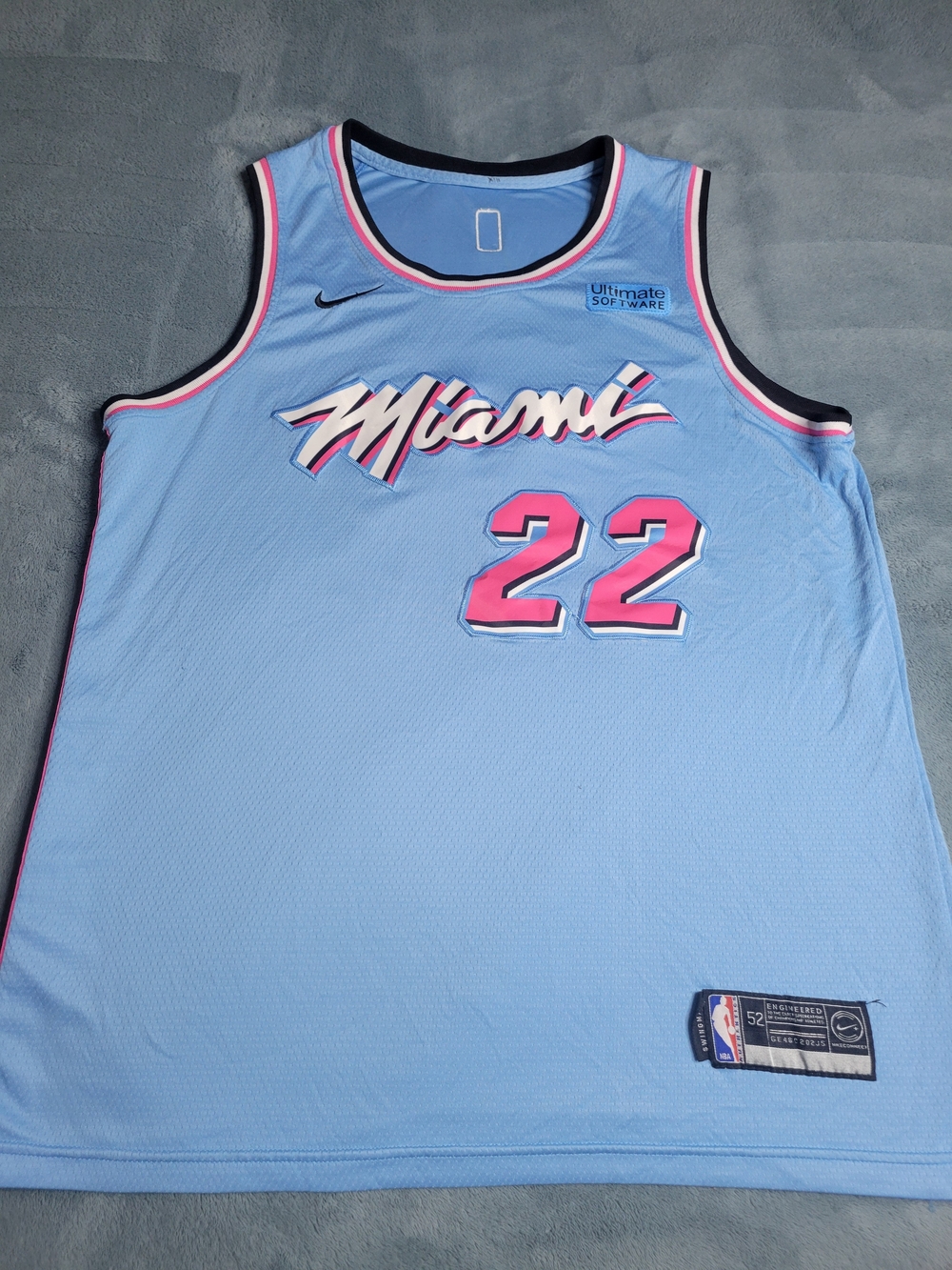 Nike NBA Jimmy Butler Miami Heat Vice City Edition Swingman Jersey in light blue